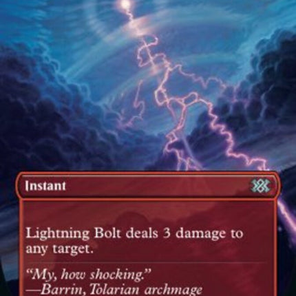Lightning Bolt (Borderless Alternate Art) [Double Masters 2022]