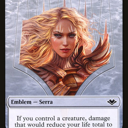 Bird (003) // Serra the Benevolent Emblem Double-Sided Token [Modern Horizons Tokens]