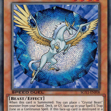 Crystal Beast Sapphire Pegasus [SGX1-ENF08] Secret Rare