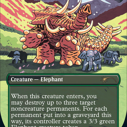 Terastodon (Rainbow Foil) [Secret Lair Drop Series]