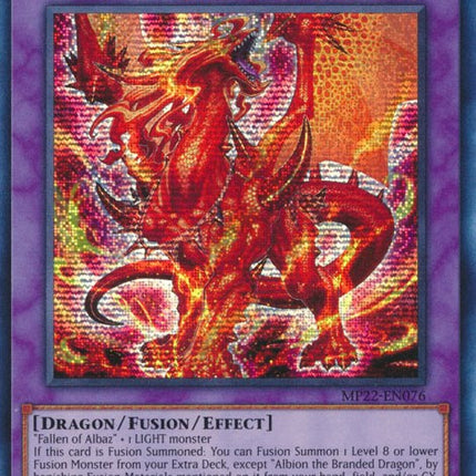 Albion the Branded Dragon [MP22-EN076] Prismatic Secret Rare