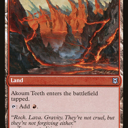 Akoum Warrior // Akoum Teeth [Zendikar Rising]