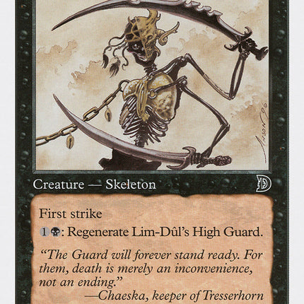 Lim-Dul's High Guard (Holding Sword) [Deckmasters]