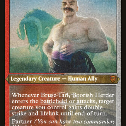 Bruse Tarl, Boorish Herder (Etched) [Commander Legends]