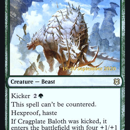 Cragplate Baloth [Zendikar Rising Prerelease Promos]