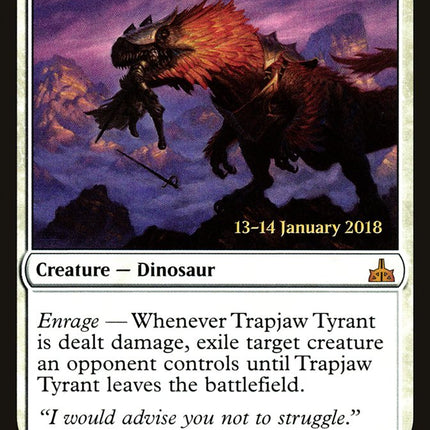 Trapjaw Tyrant [Rivals of Ixalan Prerelease Promos]