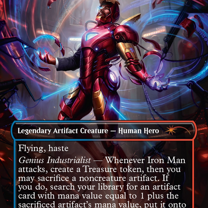 Iron Man, Titan of Innovation (Rainbow Foil) [Secret Lair Drop Series]
