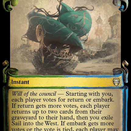 Sail into the West [The Lord of the Rings: Tales of Middle-Earth Commander Showcase Scrolls]