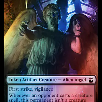 Alien Angel // Food (0058) Double-Sided Token (Surge Foil) [Doctor Who Tokens]