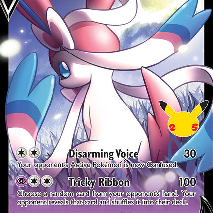 Dark Sylveon V (SWSH134) (Celebrations) [Sword & Shield: Black Star Promos]