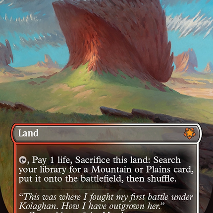 Arid Mesa (Borderless) [Tarkir: Dragonstorm Special Guests]