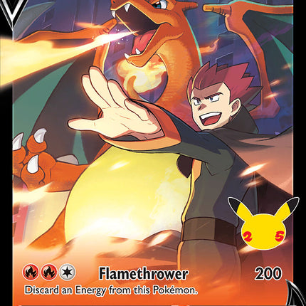 Lance's Charizard V (SWSH133) (Jumbo Card) [Sword & Shield: Black Star Promos]
