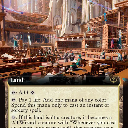 Great Hall of the Biblioplex (Extended Art) [Secrets of Strixhaven]