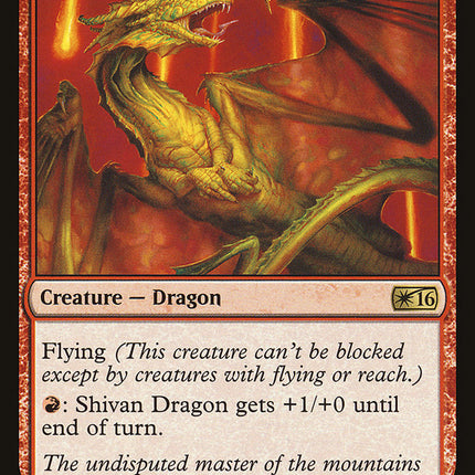 Shivan Dragon [Welcome Deck 2016]