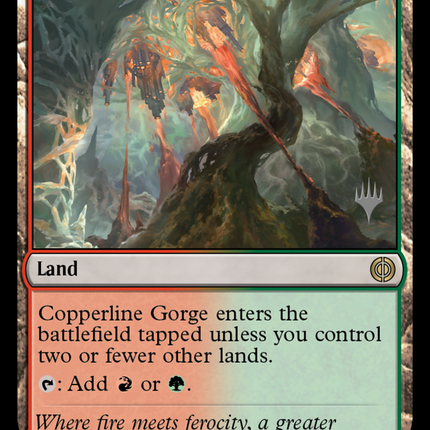 Copperline Gorge (Promo Pack) [Phyrexia: All Will Be One Promos]