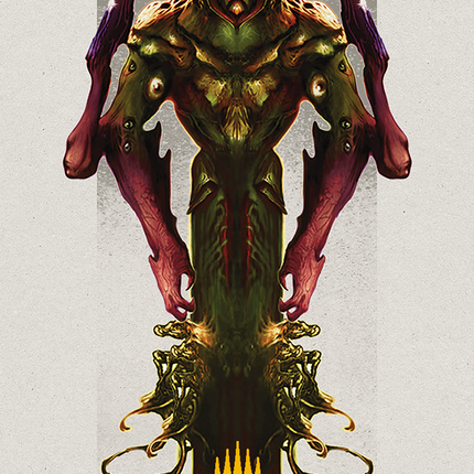 Kozilek, the Broken Reality Art Card (Gold-Stamped Planeswalker Symbol) [Modern Horizons 3 Art Series]