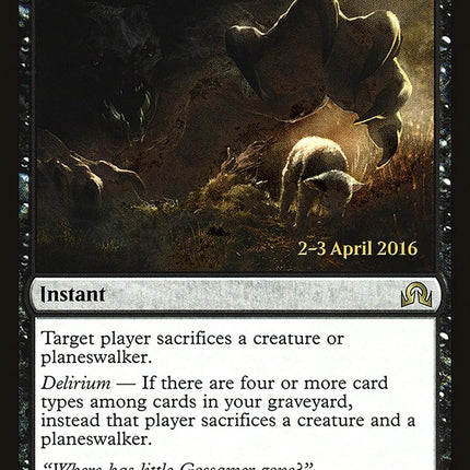To the Slaughter [Shadows over Innistrad Prerelease Promos]