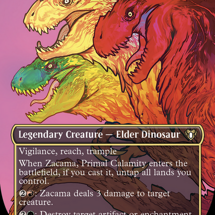 Zacama, Primal Calamity (Borderless Profile) [Commander Masters]