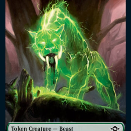 Beast // Clue (15) Double-Sided Token [Modern Horizons 2 Tokens]