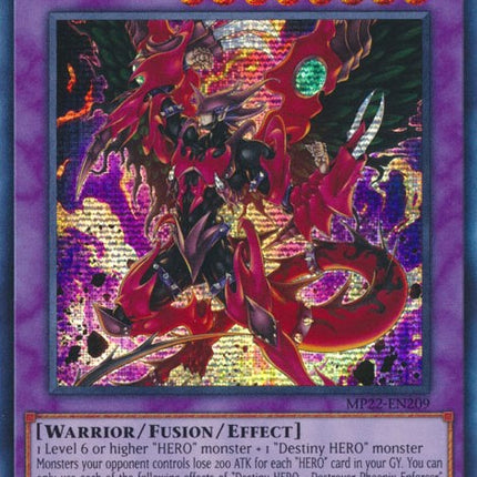 Destiny HERO - Destroyer Phoenix Enforcer [MP22-EN209] Prismatic Secret Rare