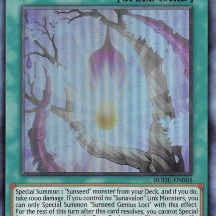 Sunvine Sowing [BODE-EN065] Super Rare