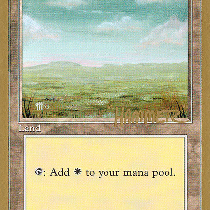 Plains (shr364) (Shawn "Hammer" Regnier) [Pro Tour Collector Set]