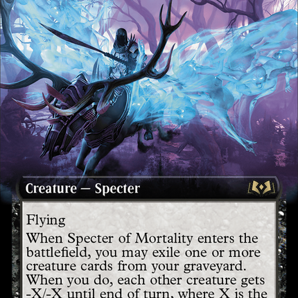 Specter of Mortality (Extended Art) [Wilds of Eldraine]