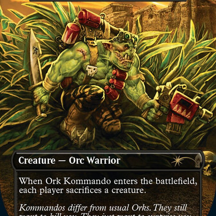 Ork Kommando - Merciless Executioner (Borderless) [Secret Lair Drop Series]