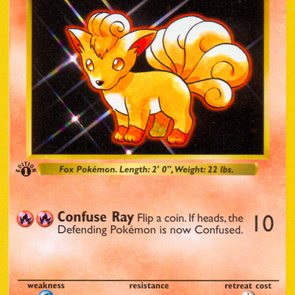 Vulpix (68/102) (Shadowless) [Base Set 1st Edition]