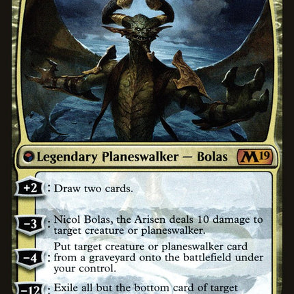 Nicol Bolas, the Ravager // Nicol Bolas, the Arisen [Core Set 2019 Prerelease Promos]