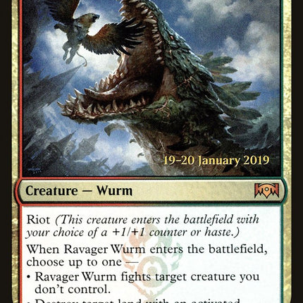 Ravager Wurm [Ravnica Allegiance Prerelease Promos]
