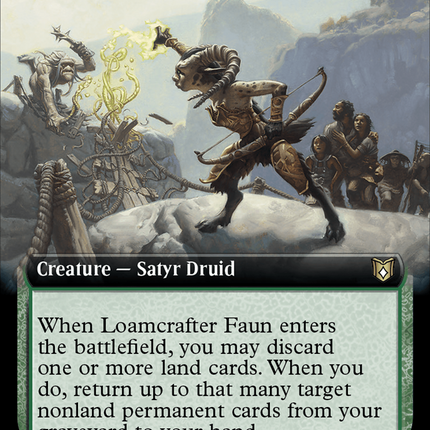 Loamcrafter Faun (Extended Art) [Wilds of Eldraine Commander]