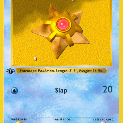 Staryu (65/102) (Shadowless) [Base Set 1st Edition]