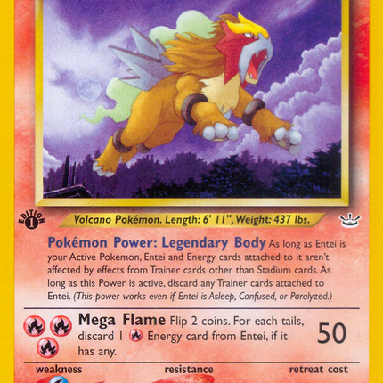 Entei (17/64) [Neo Revelation 1st Edition]