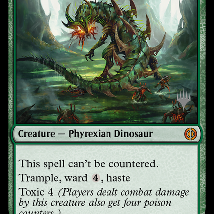 Tyrranax Rex (Promo Pack) [Phyrexia: All Will Be One Promos]