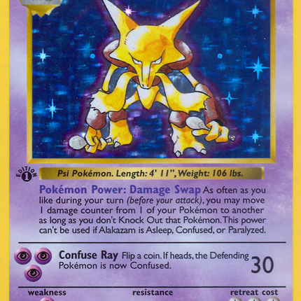 Alakazam (1/102) (Shadowless) [Base Set 1st Edition]