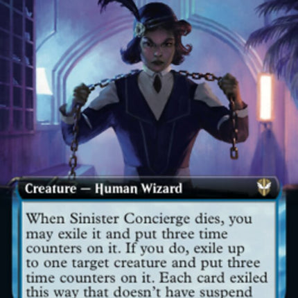 Sinister Concierge (Extended Art) [Streets of New Capenna Commander]