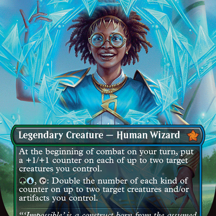 Zimone, Paradox Sculptor (Borderless) (Mana Foil) [Foundations]
