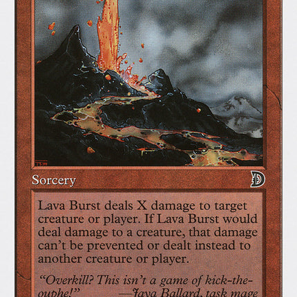 Lava Burst [Deckmasters]