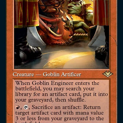 Goblin Engineer (Retro Foil Etched) [Modern Horizons]