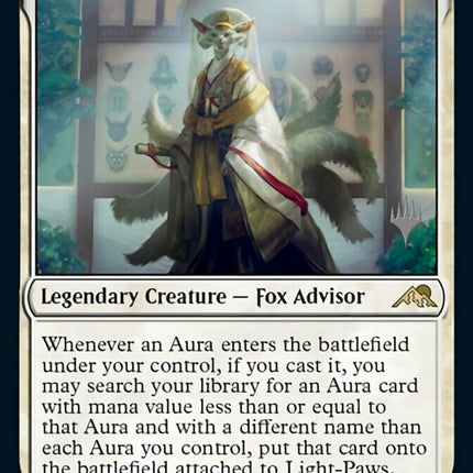 Light-Paws, Emperor's Voice (Promo Pack) [Kamigawa: Neon Dynasty Promos]