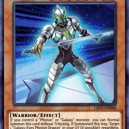 Galaxy Knight [LED3-EN040] Super Rare