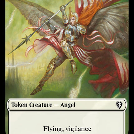 Soldier (008) // Angel Double-Sided Token [Phyrexia: All Will Be One Commander Tokens]