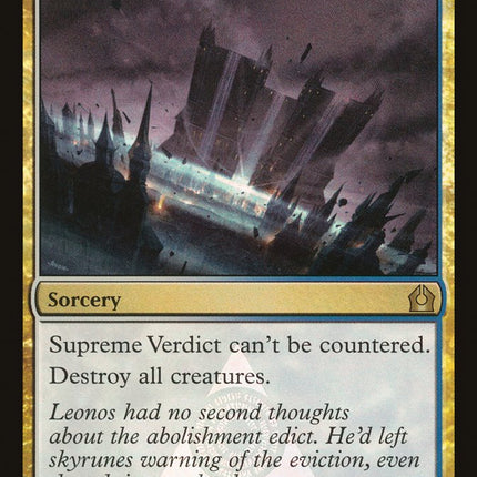 Supreme Verdict (Buy-A-Box) [Return to Ravnica Promos]