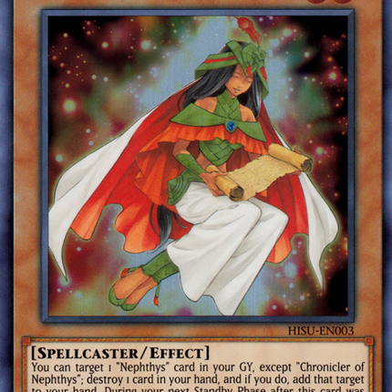 Chronicler of Nephthys [HISU-EN003] Super Rare