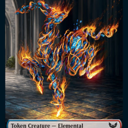 Elemental // Avatar Double-Sided Token [Strixhaven: School of Mages Tokens]