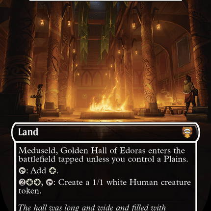 Meduseld, Golden Hall of Edoras - Castle Ardenvale (Surge Foil Realms and Relics) [The Lord of the Rings: Tales of Middle-Earth Commander]