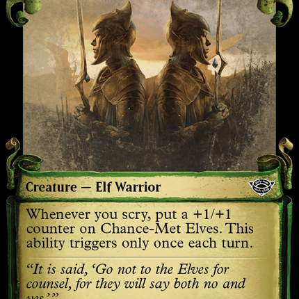 Chance-Met Elves [The Lord of the Rings: Tales of Middle-Earth Showcase Scrolls]