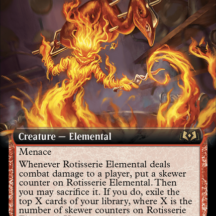 Rotisserie Elemental (Extended Art) [Wilds of Eldraine]