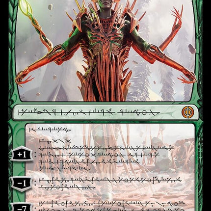 Nissa, Ascended Animist (Phyrexian Step-and-Compleat Foil) [Phyrexia: All Will Be One]